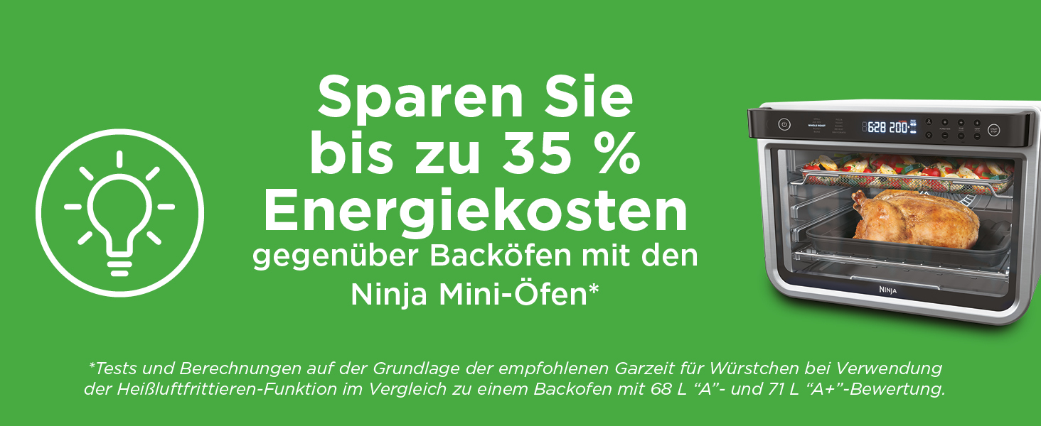 Ninja Foodi Міні-піч 8-в-1 SP101EU: Air Fry, Гриль, Випічка, та інше. Срібно-чорний колір