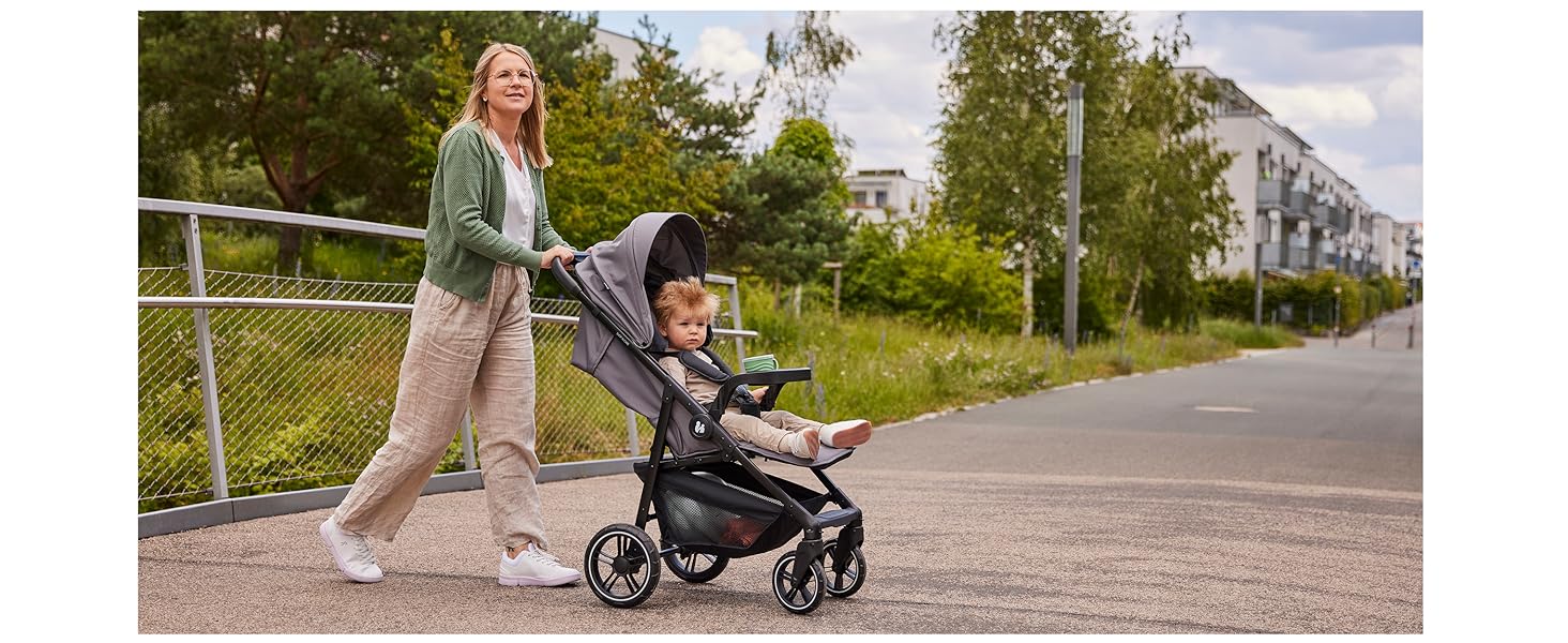 Дитяча коляска 3в1 Hauck Shop N Care Travel Set Olive - Buggy, люлька, автокрісло i-Size, підстаканник, SPF 50+, регульована спинка, складна