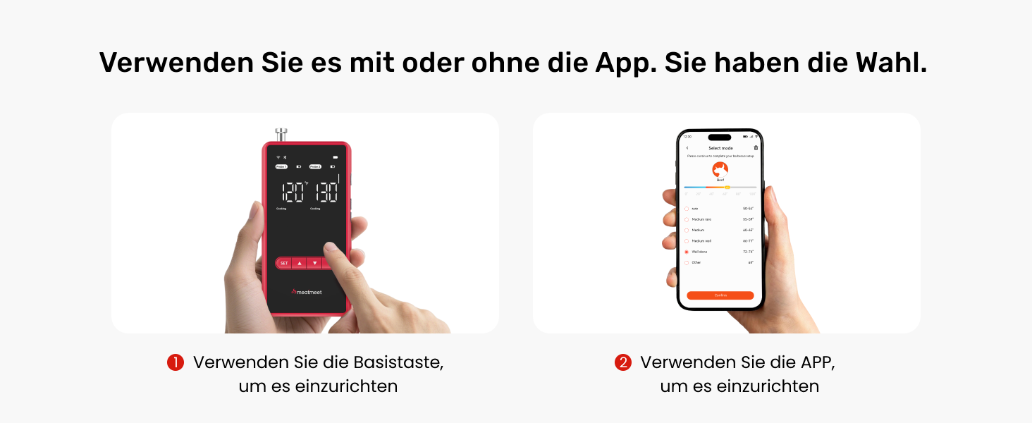 Smart термометр для м'яса Meatmeet X Pro з Bluetooth та Wi-Fi, 2 зонди, 6 сенсорів, нержавіюча сталь, IP69, до 582°C, для гриля, духовки, фритюрниці