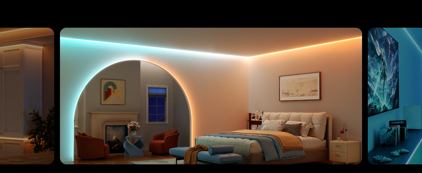Світлодіодна стрічка Govee COB Strip Light 2 RGBIC, 3м, колірна температура 1000K-10000K, підтримка Matter