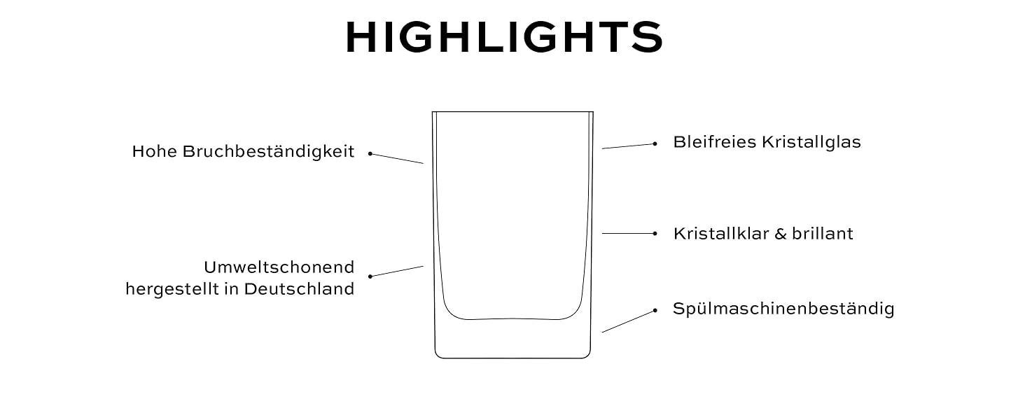 Набір склянок Longdrink Stölzle Lausitz New York Bar (6 шт., 320 мл) – Стильні склянки для коктейлів, води та соків, з кришталевого скла, стійкі до миття в посудомийній машині та ударів