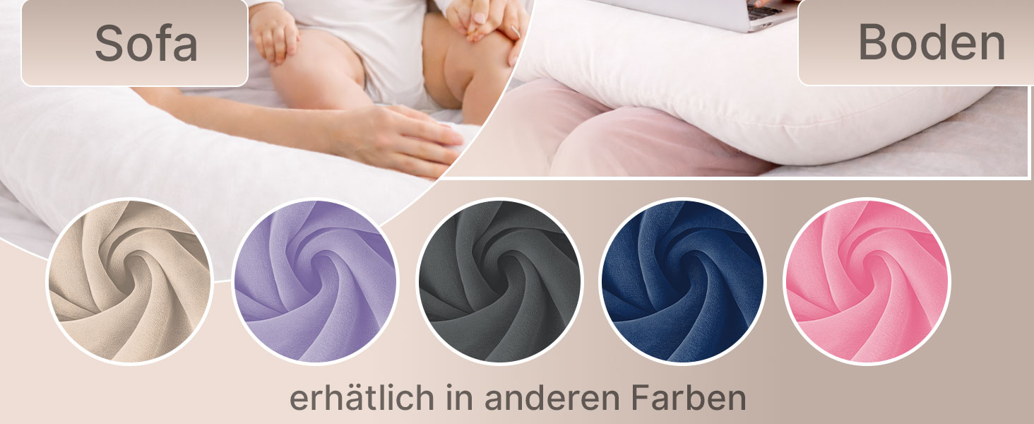 Подушка для вагітних ELONEO NEU для сну на боці, подушка для годування, XXL розмір, біла, знімний чохол, подушка для читання, пральна