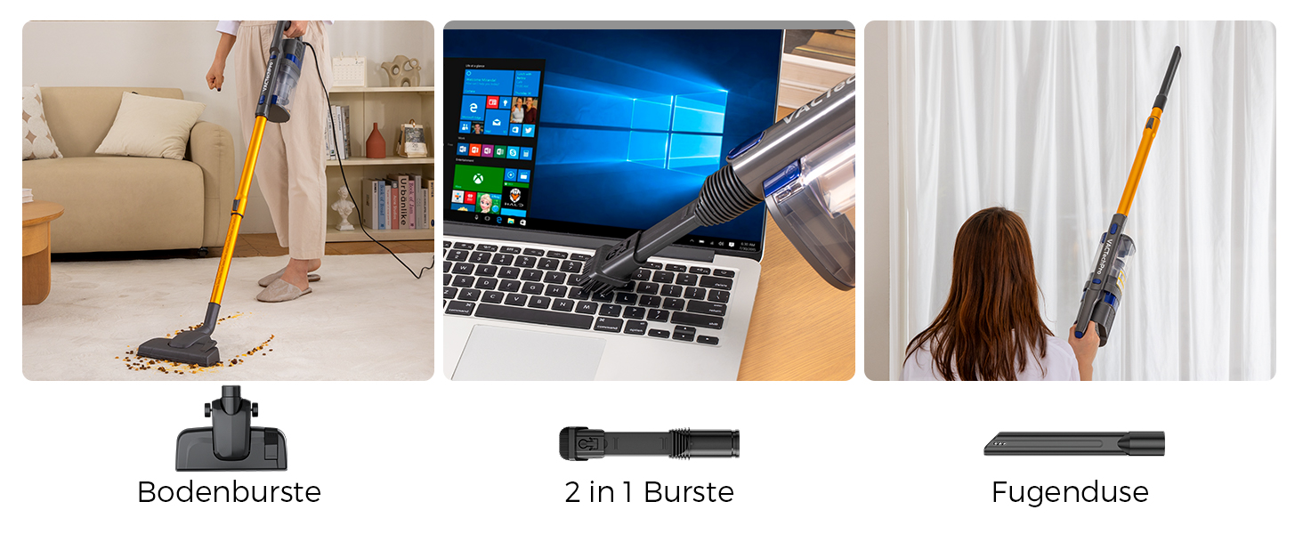 Потужний пилосос Con XL-606-60: 60KPa, 680W, 7м, 800мл, для твердих поверхонь, помаранчевий