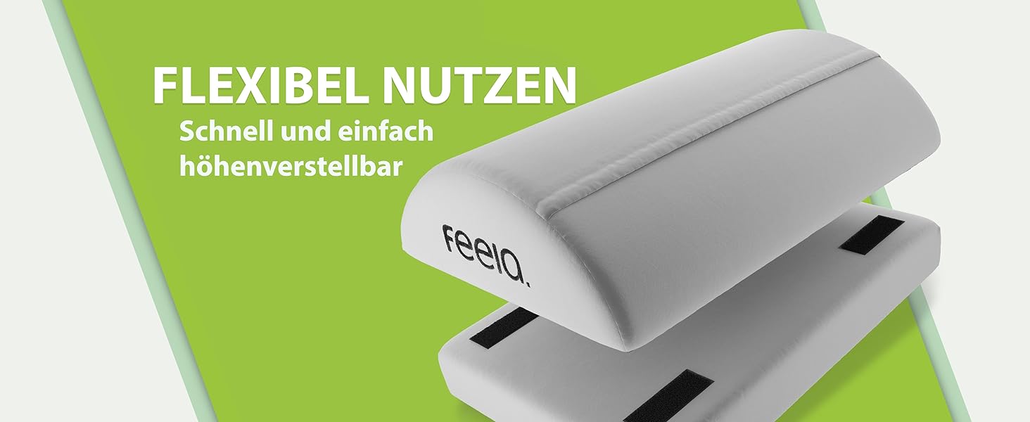 Підставка для ніг під стіл Feela® – ергономічна підставка для ніг, footrest, foot rest для комфорту. Без термосумки (з термосумкою, срібна)