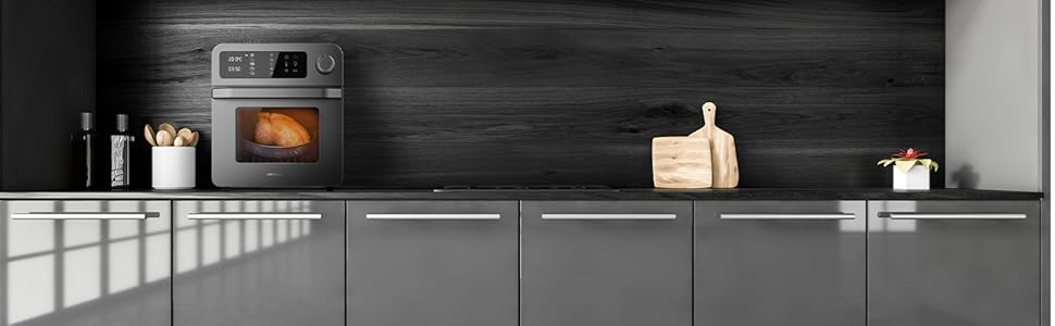 Мультиварка Cecotec Bake&Fry 1500 Touch: піч, фритюрниця, 15 л, 1700 Вт, сенсорний екран, нержавіюча сталь