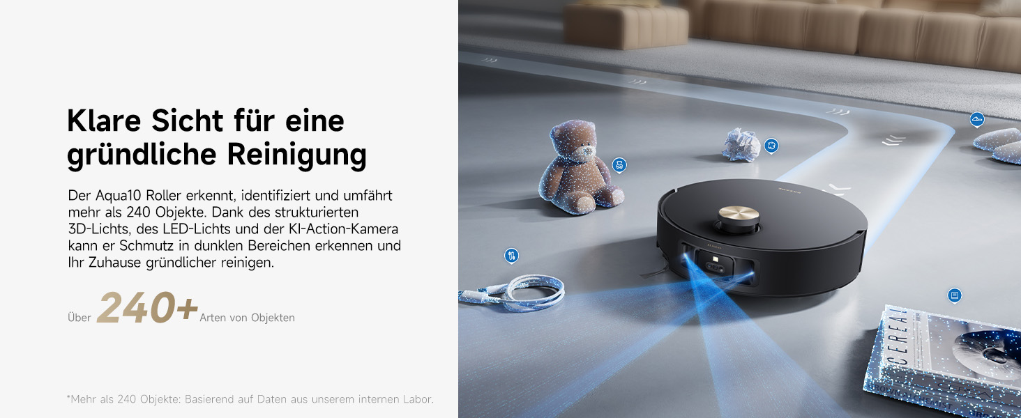 Робот-пилосос Dreame Aqua10 Roller: потужність 30000Pa, самоочищення, автоматичне випорожнення, керування голосом, чорний