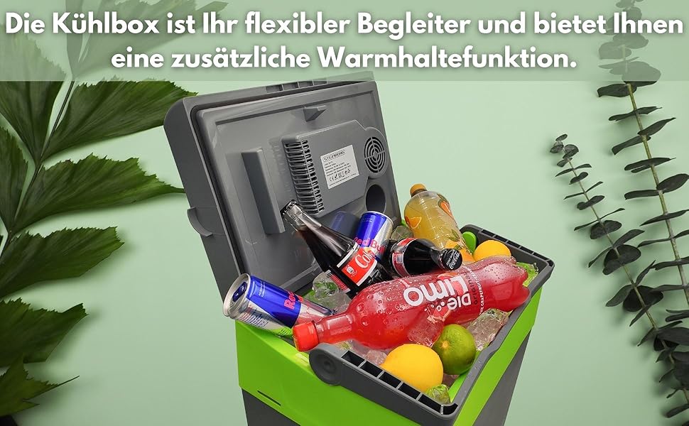 Термобокс-холодильник електричний 30л Gora Grey/Gilmo Green для авто, кемпінгу, пікніка