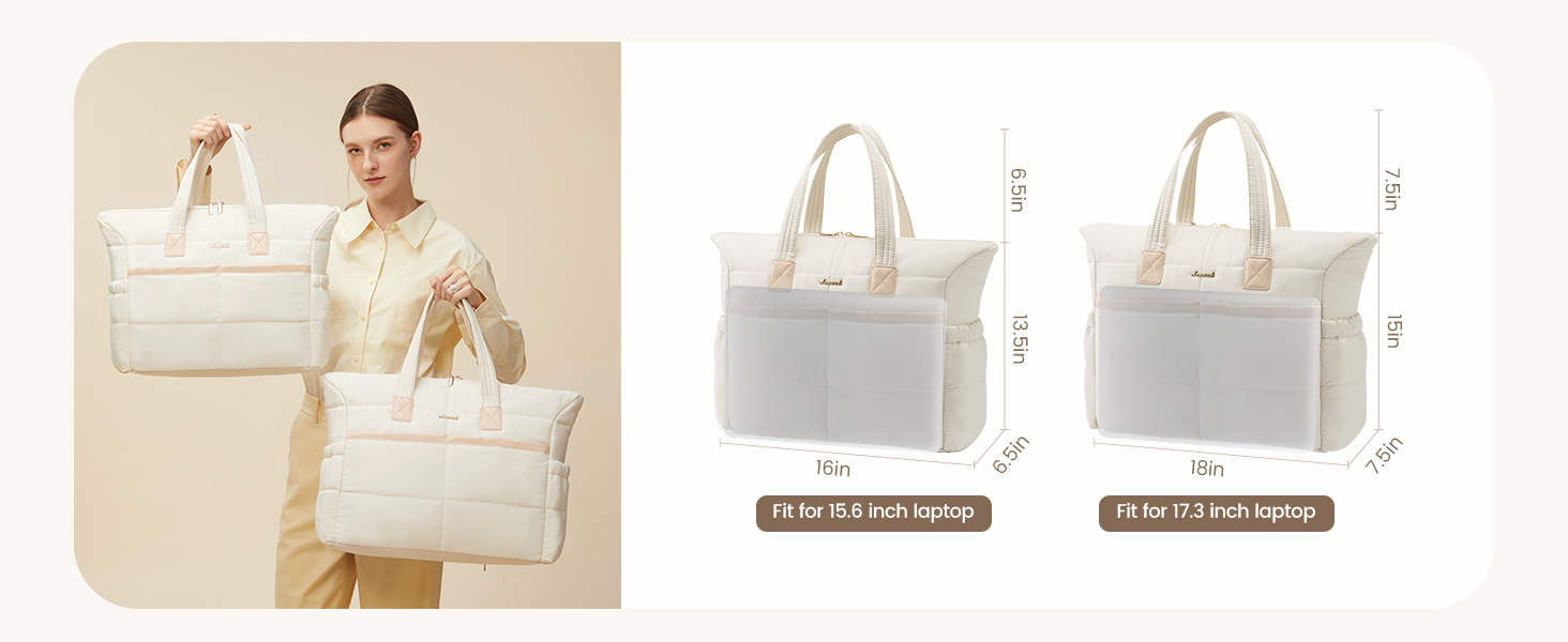 Сумка для ноутбука LOVEVOOK 15.6 дюймів, жіноча, містка, водонепроникна, для роботи, навчання, подорожей