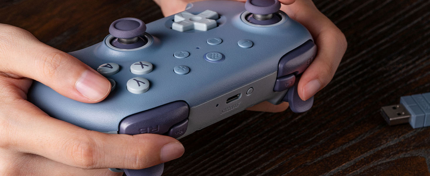 8BitDo Ultimate 2C: Бездротовий контролер для ПК Windows та Android, 1000 Гц, Hall-ефект, Turbofunktion (ДНК)