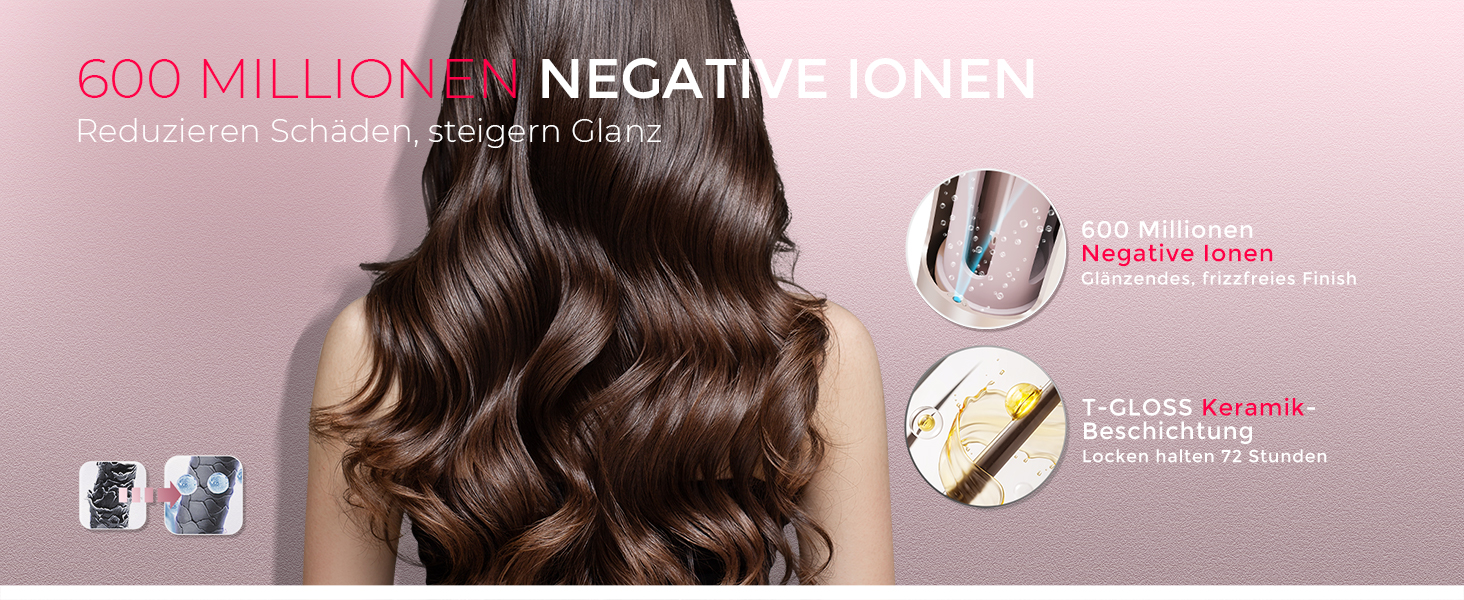 Автоматичний локкен - TYMO Curlpro Plus: великі локони, пляжні хвилі, 25 мм, золото-рожевий