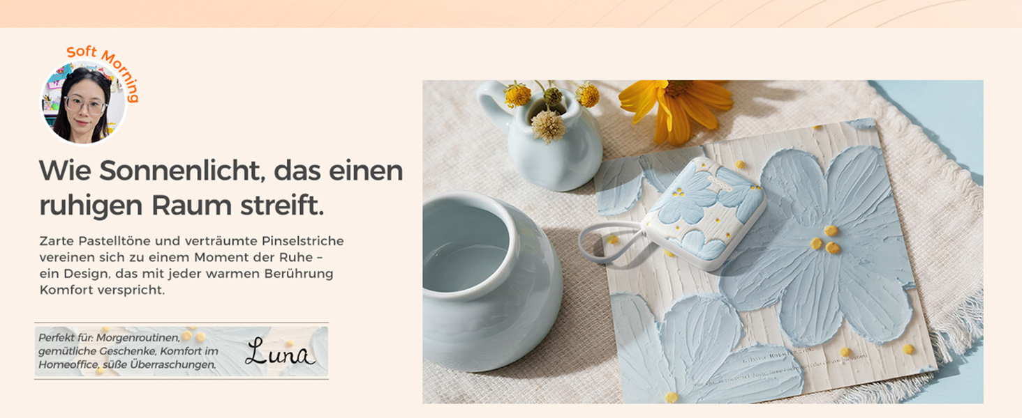 Електричні грілки для рук OCOOPA (2 шт.), 3 режими нагріву, 4000mAh, USB-зарядка, подарунок для жінок, для активного відпочинку