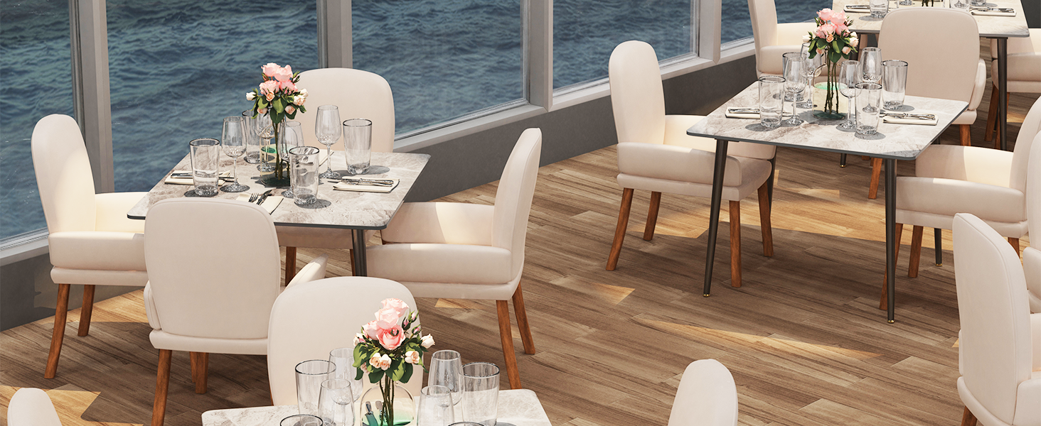 Стіл кухонний FATIVO, 80x80 см, білий глянцевий, для 2 осіб, скандинавський стиль, металеві ніжки