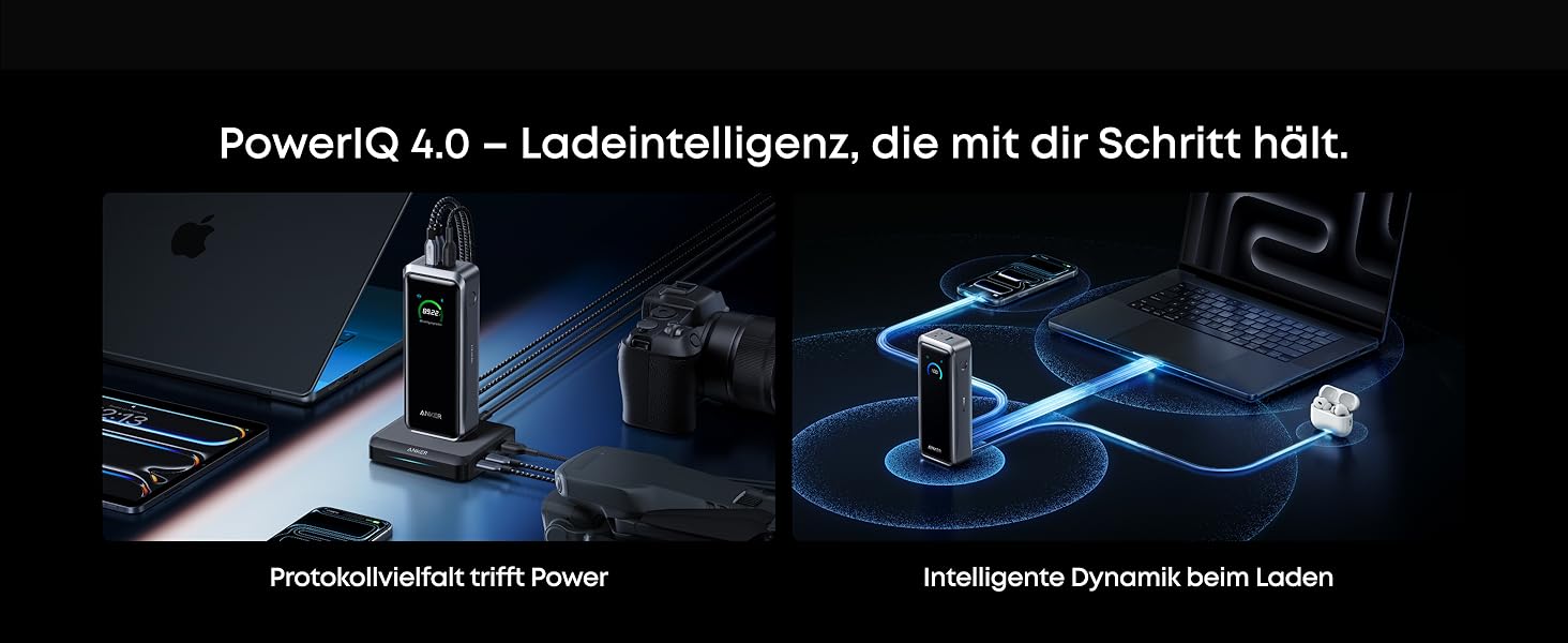 Power Bank Anker Prime 26250mAh: 3 порти, 300W, швидка зарядка, TSA-сертифікований, керування через додаток, для MacBook, iPhone та інших пристроїв