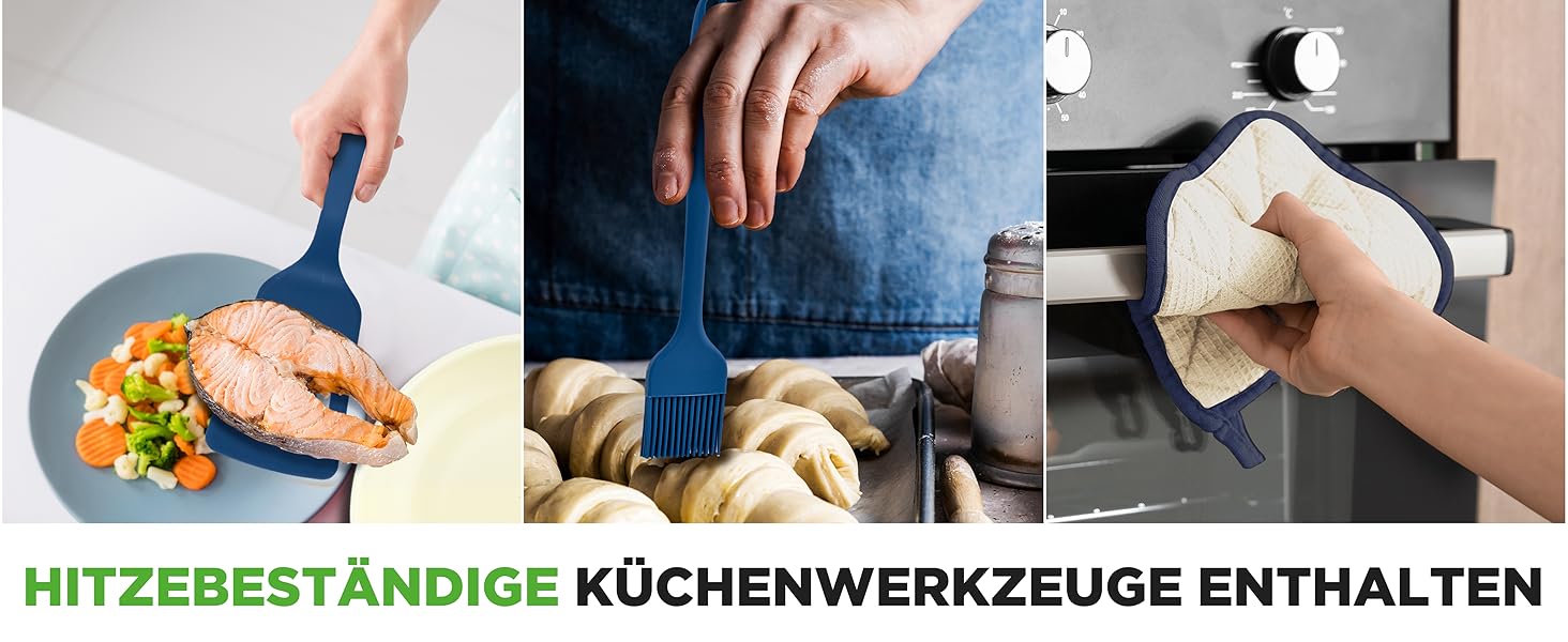 Набір посуду NutriChef 54 елементи: сковороди, каструлі, кухонні аксесуари, ножі, форми для випічки, для приготування здорової їжі (синій)