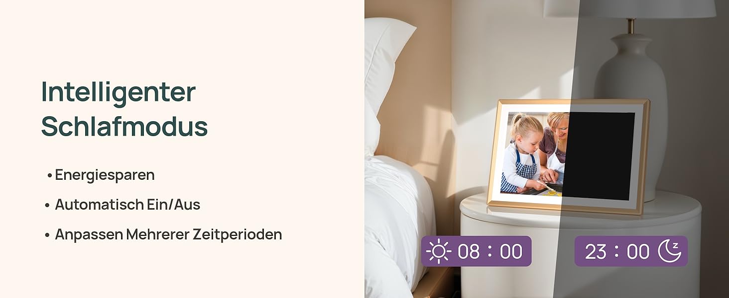 ARZOPA D10: Металевий цифровий рамка для фото 10.1' з хмарним сховищем, сенсорний екран HD, без підписки, для обміну фото та відео, індивідуальна привітальна картка - D10 Gold