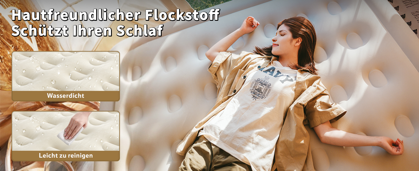 Надувний матрац Naturehike 2 особи, самонадувний з акумуляторним насосом, 198x152x45 см для кемпінгу та дому, легкий, зручний, швидко надувається