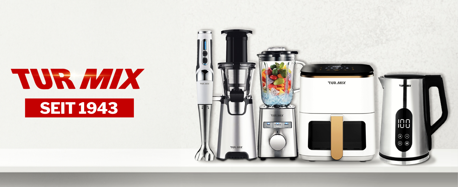 Блендер заглибний бездротовий Turmix Stabmixer CX 422 з місткістю, подрібнювачем та підставкою - 1800W Li-Ion