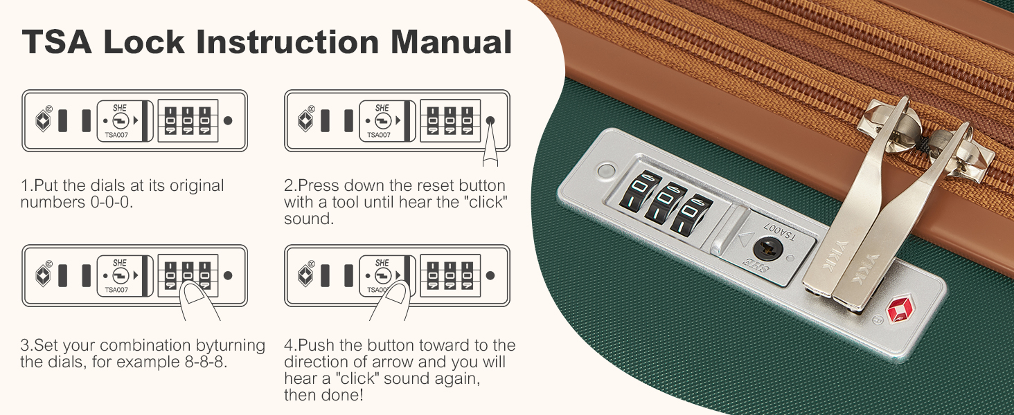 KONO Чемодан-Тролей середнього розміру, валіза для подорожей з ABS+PC, жорсткий корпус, 4 колеса, TSA замок (L) (65см, темно-зелений/коричневий)