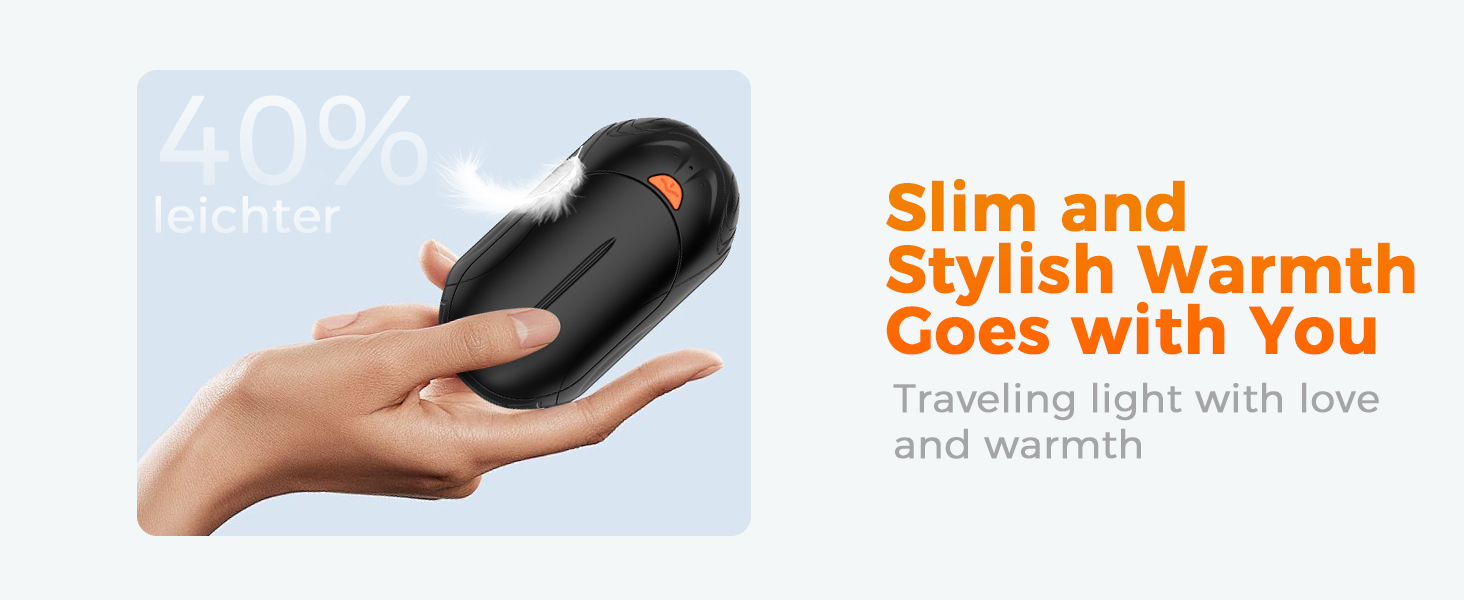 Електричні грілки для рук BOSONER 2 шт. 6000mAh USB, портативні, для чоловіків та жінок, чорні