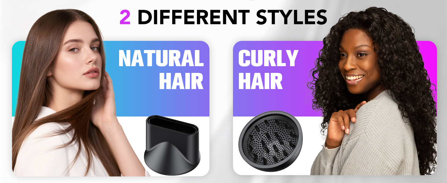 Високошвидкісний іонний фен для волосся 2026, 160 000 об/хв, з дифузором та функцією Thermocontrol, низький рівень шуму 57 дБ