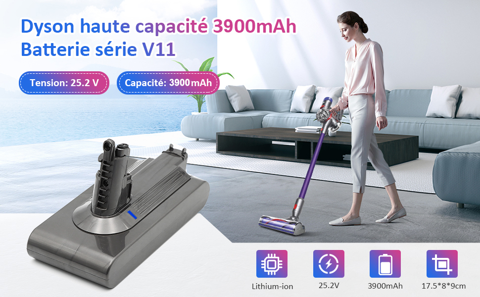 Акумулятор Batterytec для пилососа Dyson V11 Absolute/Complete/Fluffy (не для Extra/Torque/Animal)