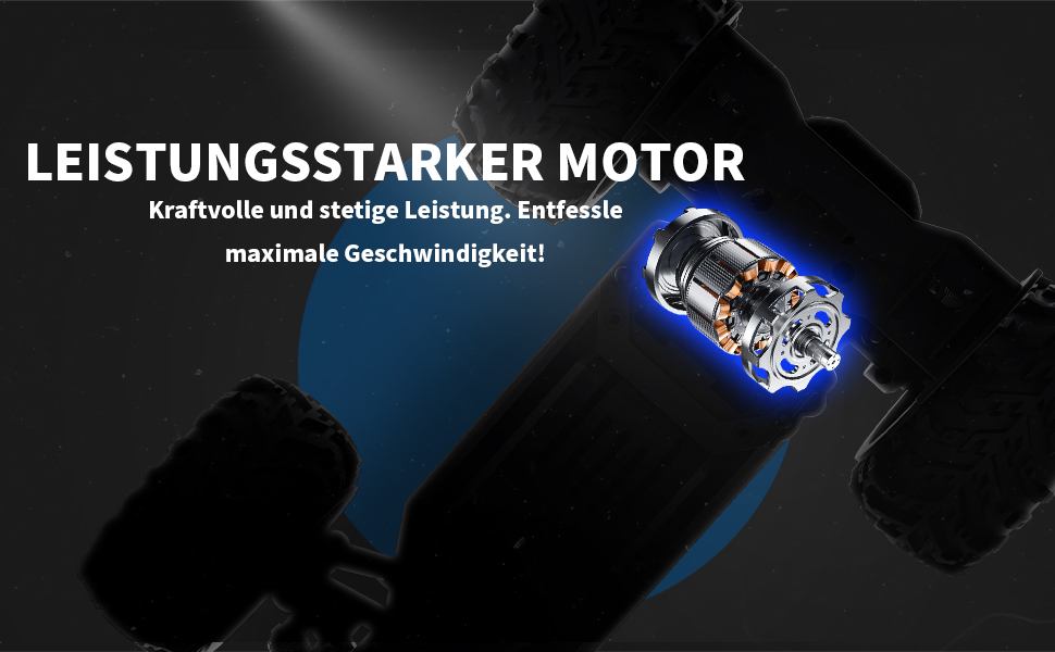 Радіокерований позашляховик Carox 1:18, 2.4 GHz, 25 км/год, Monstertruck з підсвічуванням (Червоний)