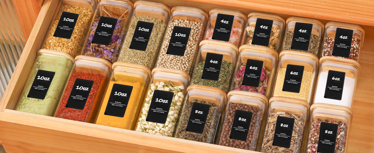 Набір банок для спецій ComSaf (24×120 мл) з мітками, дозатори, з нержавіючої сталі, органайзер