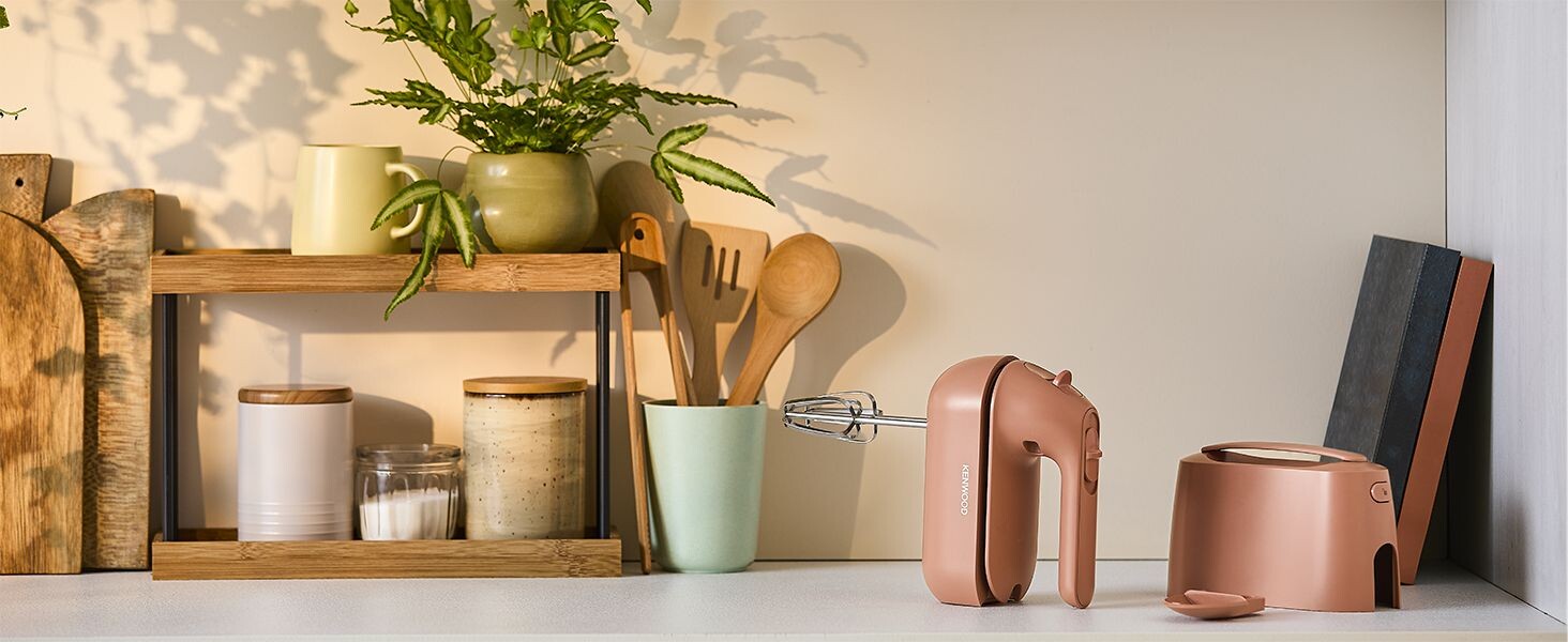 Міксер Kenwood QuickMix Go HMP40.000RD, ручний, 350W, червоний, з набором аксесуарів