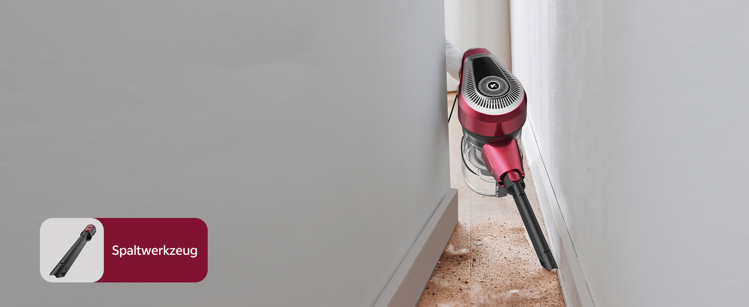 Ручний пилосос Vexilar C8 з кабелем - 600W, 60kPa, 7м кабель, безперешкодна щітка для підлоги, 1.5L безмішковий контейнер для твердих поверхонь, килимів та шерсті тварин