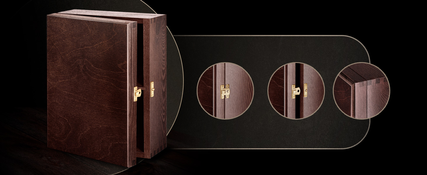 Мавертон Карафа для віскі 950 мл + Набір з 6 склянок для віскі з гравіюванням - Декантер для віскі - Подарунок на Різдво - Люксовий дизайн - Крісталльне скло - для чоловіків на день народження - Корона