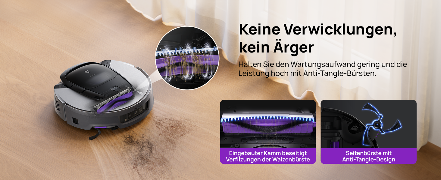 Робот-пилосос 3i G10+ з функцією миття підлоги, автоматичним компакттором сміття, потужністю всмоктування 18000 Па, вбудованою бічною щіткою та миючим мопом, інтелектуальною навігацією та уникненням перешкод за допомогою ШІ