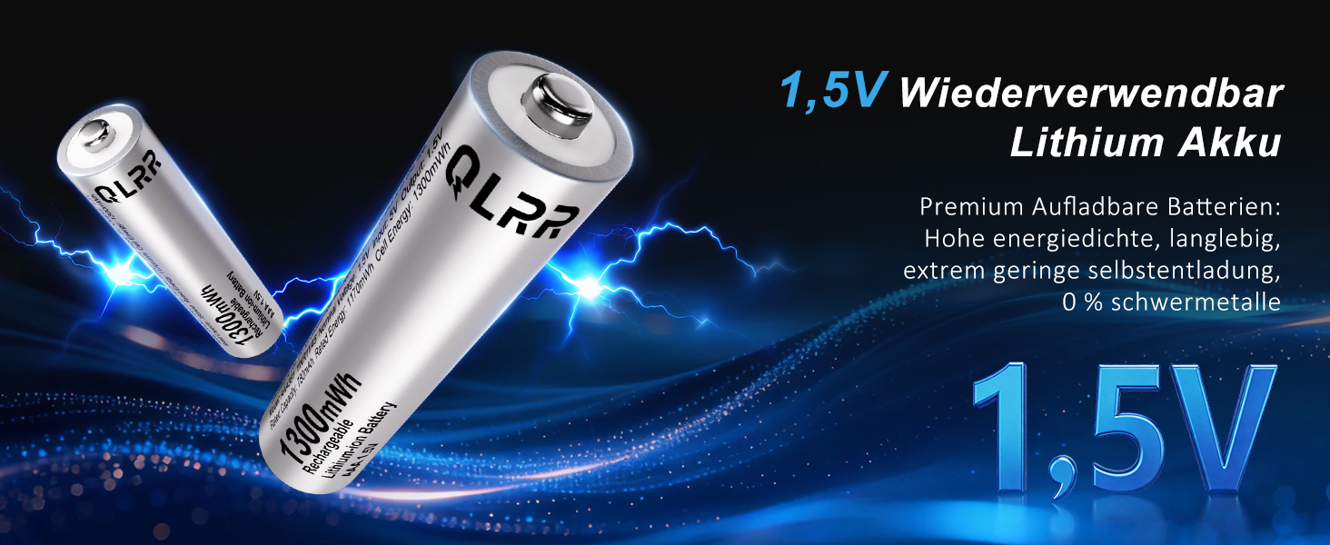 Набір акумуляторів AAA (LR03) 1.5V 1300mWh з зарядним пристроєм, 12 шт.