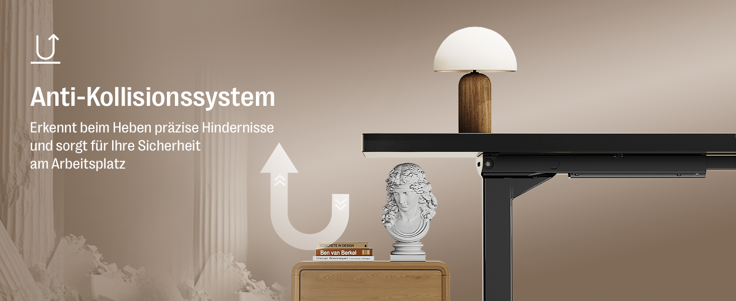 Регульований стіл MAIDeSITe S2 Pro 160x80 см: електричний, з захистом від зіткнень, чорний