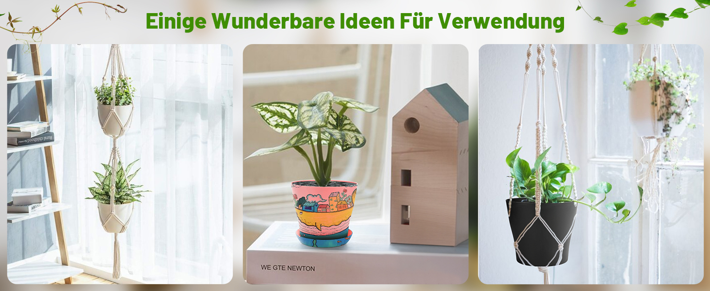 KINGLAKE Набір горщиків для квітів 8 шт., 17 см, пластик з підставкою, для квітів, сукулентів, кактусів, кольорові