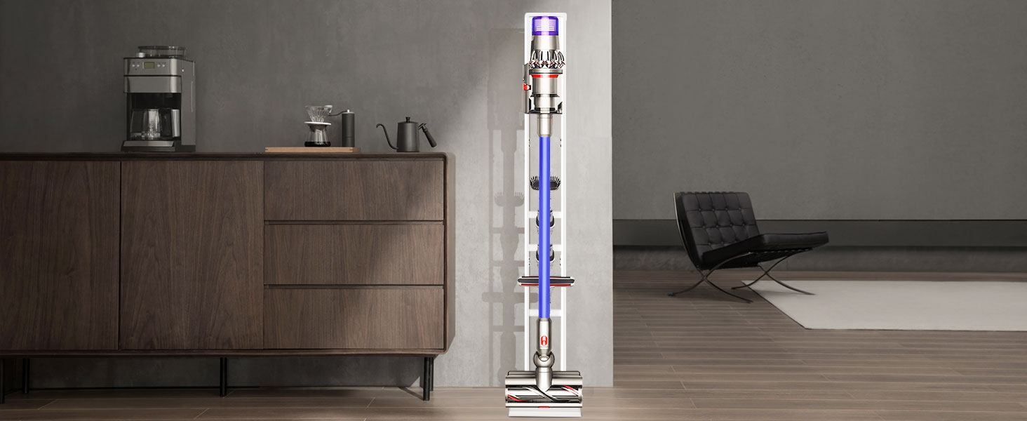 Підставка для пилососа OUTBROS для Dyson V6-V15, тримач аксесуарів, білий