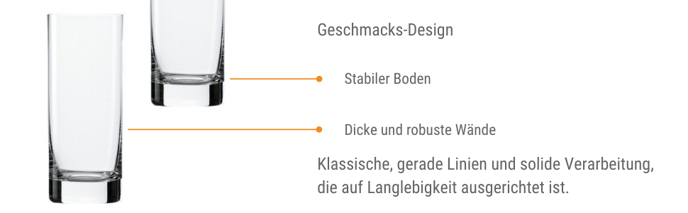 Склянки для води Stlzle Lausitz серії New York Bar I набір з 6 склянок можна мити в посудомийній машині I великі келихи для соку I Універсальні келихи з безсвинцевого кришталю I Висока якість (405 мл)