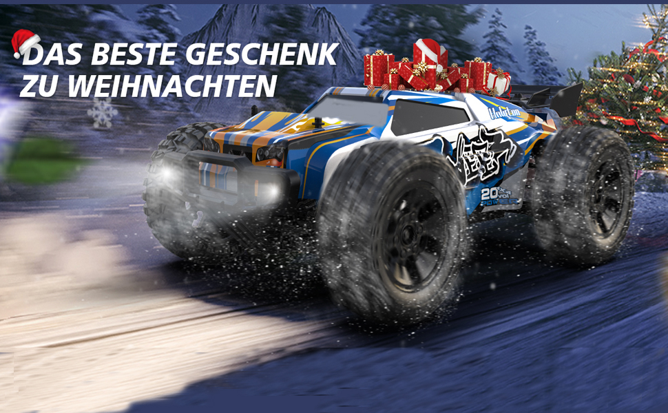 Радіокерований позашляховик DEERC 9205E 1:10 4WD, 48 км/год, 2 акумулятори - іграшка для дітей та дорослих