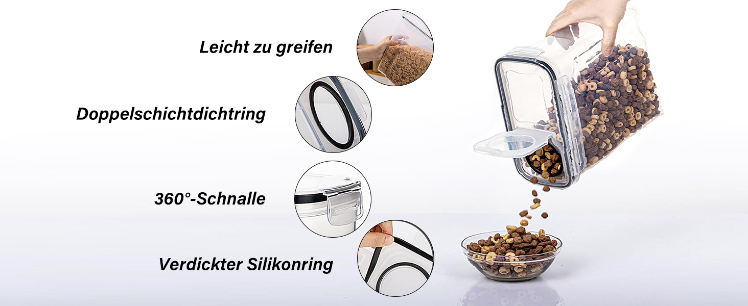 Набори контейнерів для зберігання CALIYO з кришкою, 24 шт. - герметичні, для продуктів, BPA Free