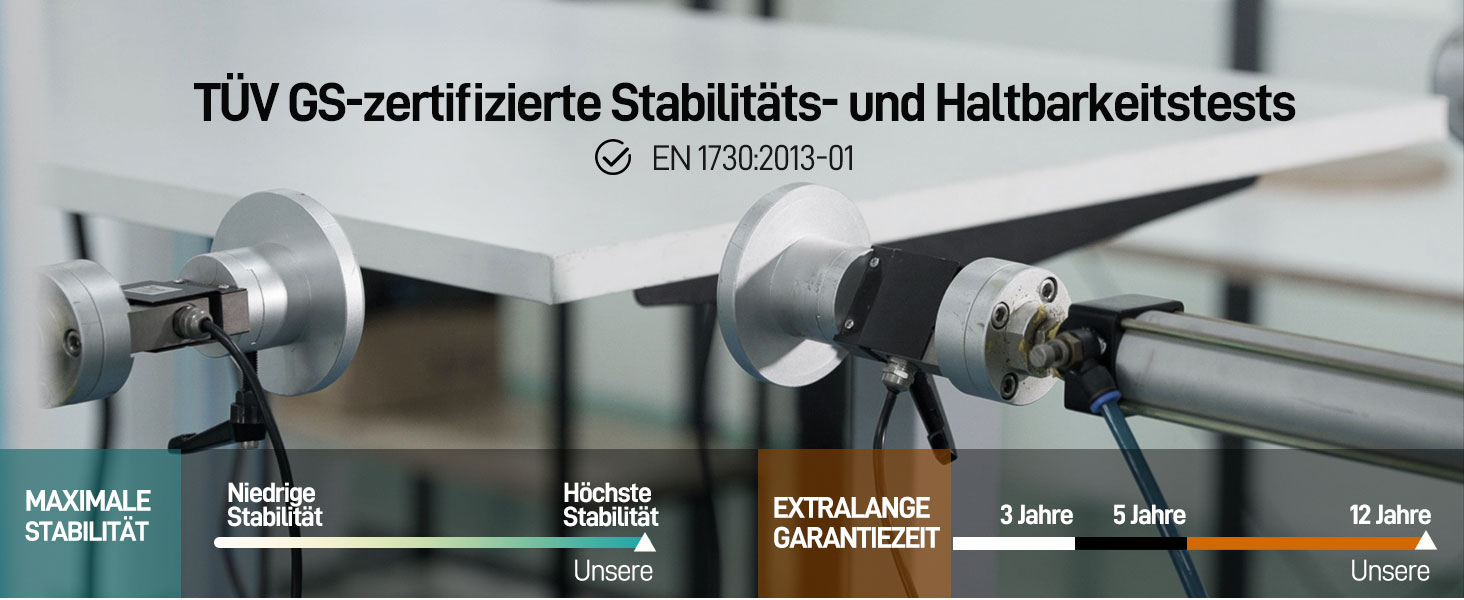 Ергофіно - Регульований стіл з металевим каркасом DT30 PRO (Чорний), 2 мотори, 3-рівневе регулювання, пам'ять, сертифікат GS, висока вантажопідйомність