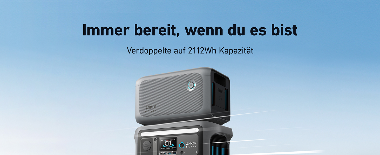 Портативна електростанція Anker SOLIX 1800W, LiFePO4, для кемпінгу та резервного живлення (опціональне сонячне панелі)