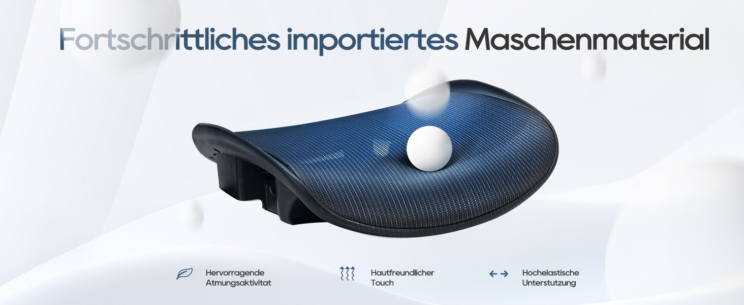 Органічний офісний крісло COLAMY з підніжкою, 3D підлокітниками, підголівником, підтримкою попереку та дихаючою сіткою - для офісу та дому, чорний