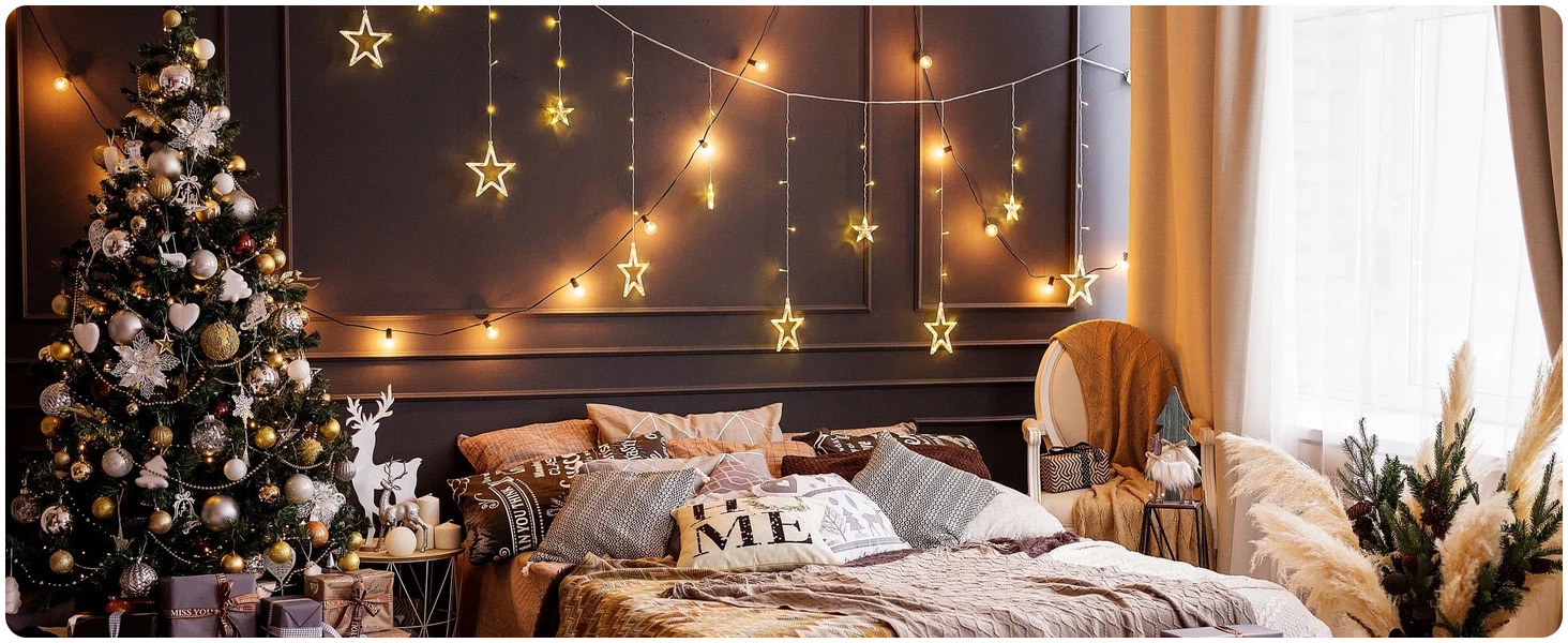 Ланцюжок прикрас для зовнішнього використання на батарейках G30, 9м, 20 LED, тепле біле світло, з пульт дистанційного керування, таймер, диммування, IP64, для саду, ялинки, балкона, бістро.