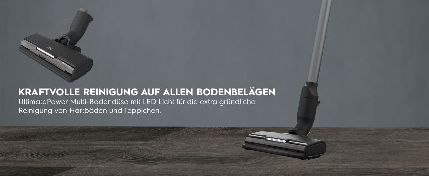 Акумуляторний пилосос AEG Serie 7000 Granitgrau: потужний, легкий (2,2 кг), ергономічний, з 70% перероблених матеріалів, до 50 хв роботи, 120 м², 2в1, 5-рівнева фільтрація, для всіх типів підлоги, автоматичний, сірий, AP71UB14AM