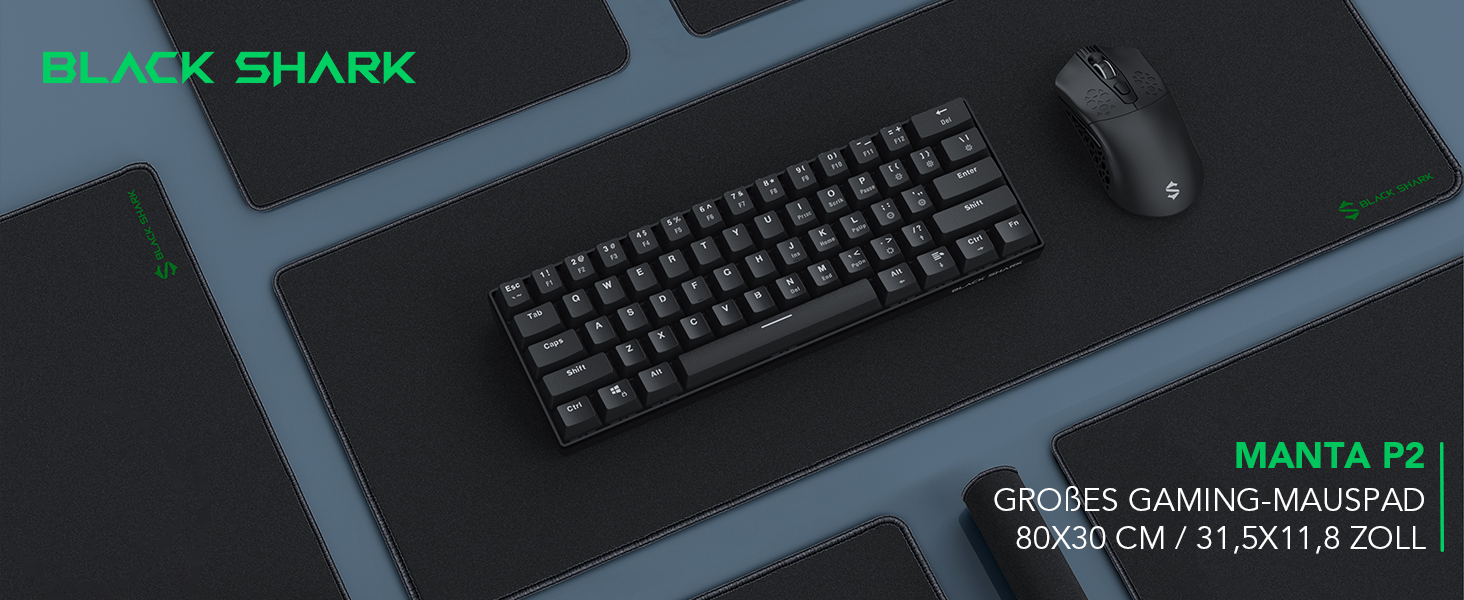 Кисет для миші Black Shark Gaming Manta P4 XXL 1200x600 мм, чорний