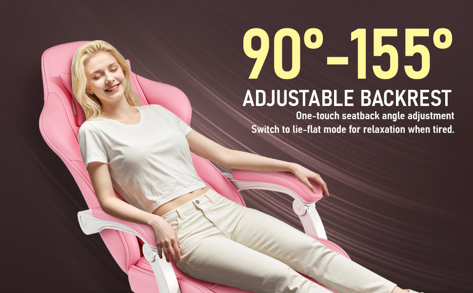 Ігровий крісло з підніжкою, регульованими підлокітниками та підтримкою попереку, ергономічне крісло для офісу з високою спинкою для дорослих, велике та високе крісло для робочого столу (Хейроза)