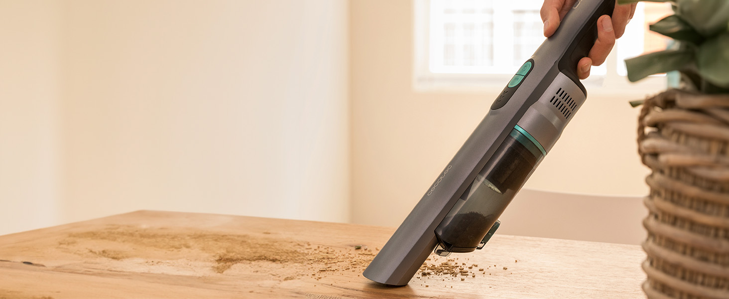 Ручний пилосос Cecotec Conga Rockstar: 210 Вт, цифровий, 20 кПа, до 40 хв роботи, 2 режими, насадки 2в1, для килимів та матраців, сірий (Micro+ Clean&Car)