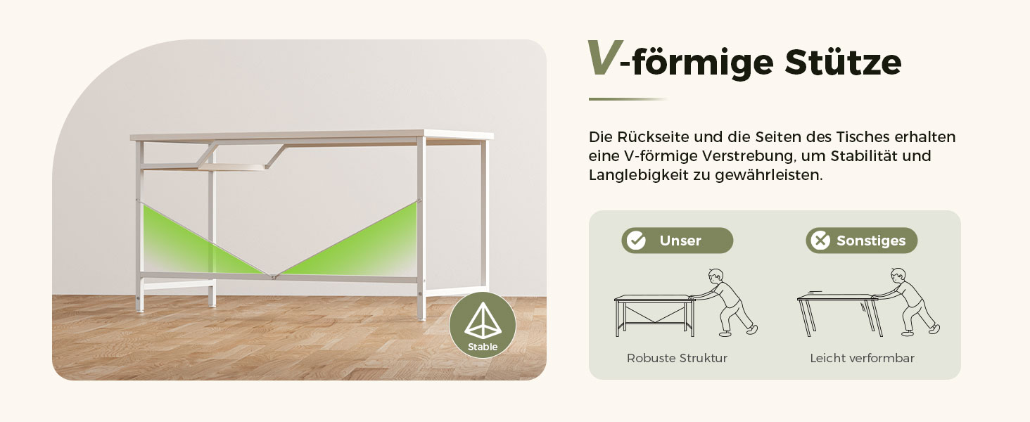 Комп'ютерний стіл Mericonia 120 см, ігровий стіл для невеликих приміщень, білий стіл для дому та офісу, стіл для студентів 120x60 см