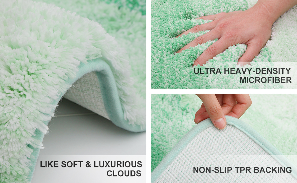 Килимок для ванної кімнати Homaxy: антиковзаючий, миючий, з м'якого флюсу, мікрофібра, швидковисихаючий | Килимок для душу