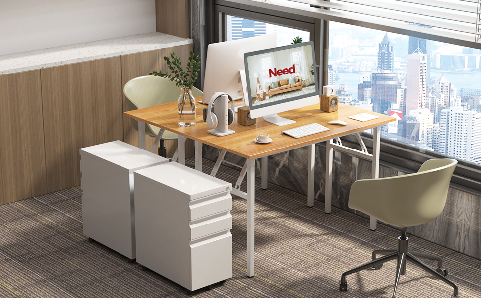 Складний стіл-трансформер 120x60 см: комп'ютерний, офісний, обідній - з дерева та металу, білий (тіковий відтінок)