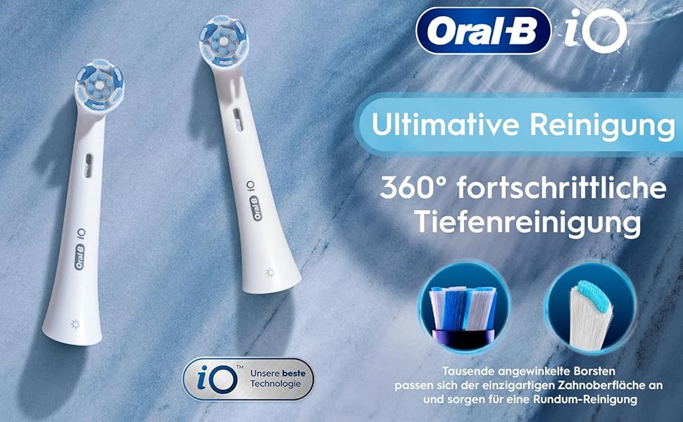 Смінні насадки для електричної зубної щітки Oral-B iO Ultimative Reinigung, чорні, 10 шт.